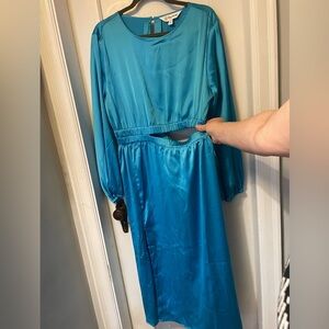 The Drop Long Sleeve Cutout Dress